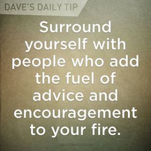 advice and encouragement